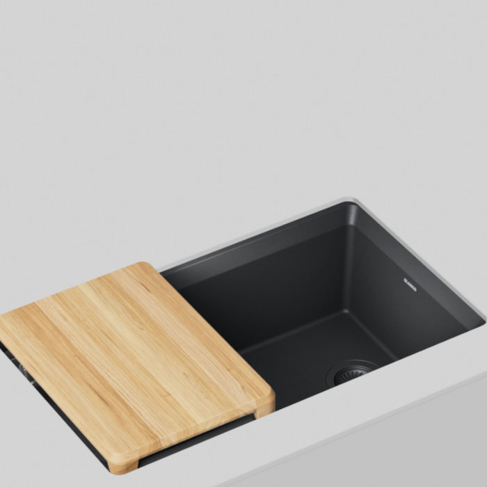 Anthracite - BLANCO Inteos SILGRANIT 33" Single Bowl Reversible Undermount Workstation Kitchen Sink