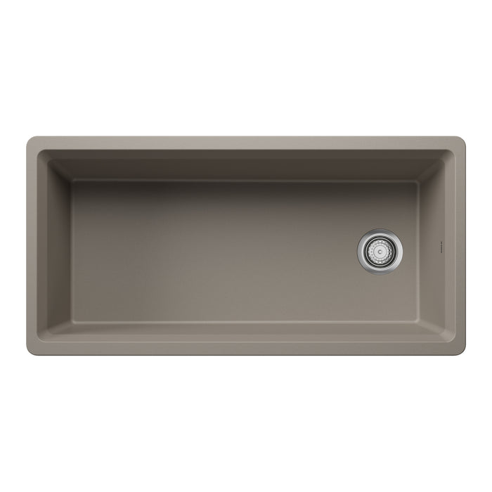 Truffle - BLANCO Inteos SILGRANIT 39" Single Bowl Reversible Undermount Workstation Kitchen Sink