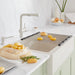 Soft White - BLANCO Linus Low Arc Pull-Out Dual-Spray Kitchen Faucet