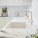 Soft White - BLANCO Linus Low Arc Pull-Out Dual-Spray Kitchen Faucet