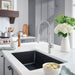 Anthracite - BLANCO Liven SILGRANIT 33" Super Single Dual Mount Kitchen Sink