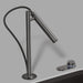 Satin Dark Steel - BLANCO Luneoo Pull-Down Dual-Spray Kitchen Faucet with Push Button Activation