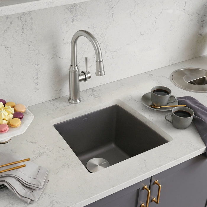 Cinder - BLANCO Performa SILGRANIT 17" Undermount Bar Sink