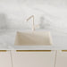 Soft White - BLANCO Precis SILGRANIT 24" Single Bowl Undermount Kitchen Sink
