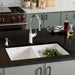 White - BLANCO Precis SILGRANIT 29" 50/50 Double Bowl Undermount Kitchen Sink
