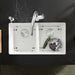 White - BLANCO Precis SILGRANIT 29" 50/50 Double Bowl Undermount Kitchen Sink