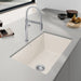 Soft White - BLANCO Precis SILGRANIT 30" Single Bowl Undermount Kitchen Sink