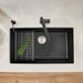 Anthracite - BLANCO Precis SILGRANIT 32" Super Single Undermount Kitchen Sink