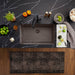 Volcano Gray - BLANCO Precis SILGRANIT 32" Super Single Undermount Kitchen Sink