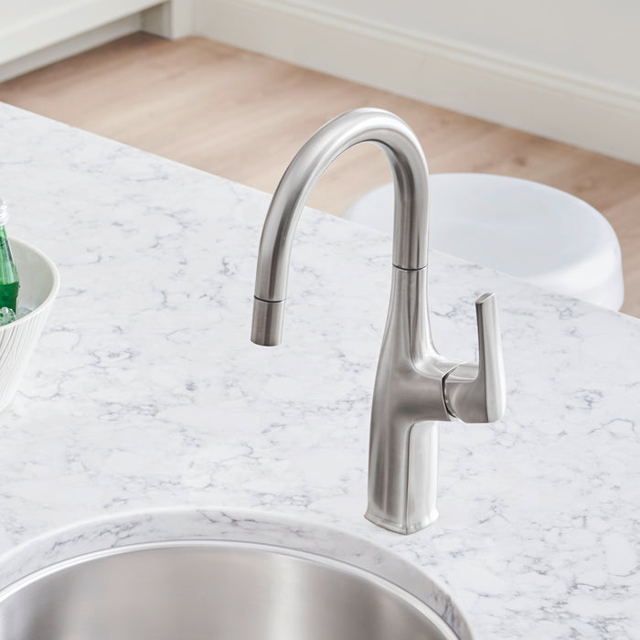 Pvd Steel - BLANCO Rivana Pull-Down Bar Faucet