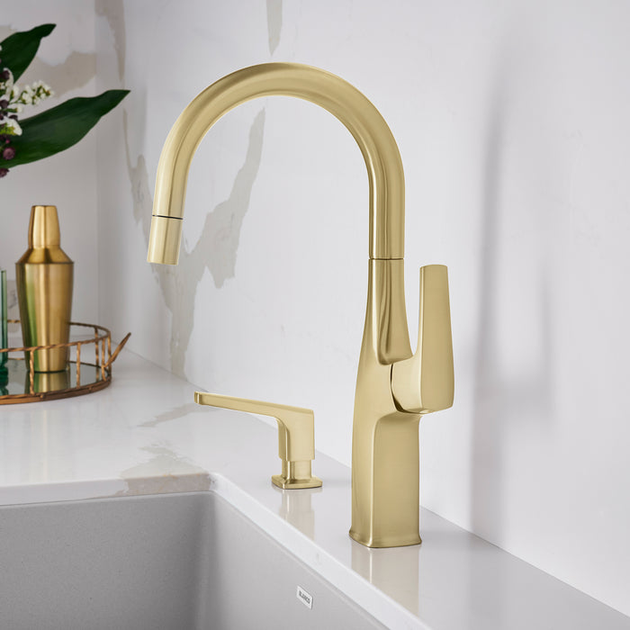 Satin Gold - BLANCO Rivana Pull-Down Bar Faucet