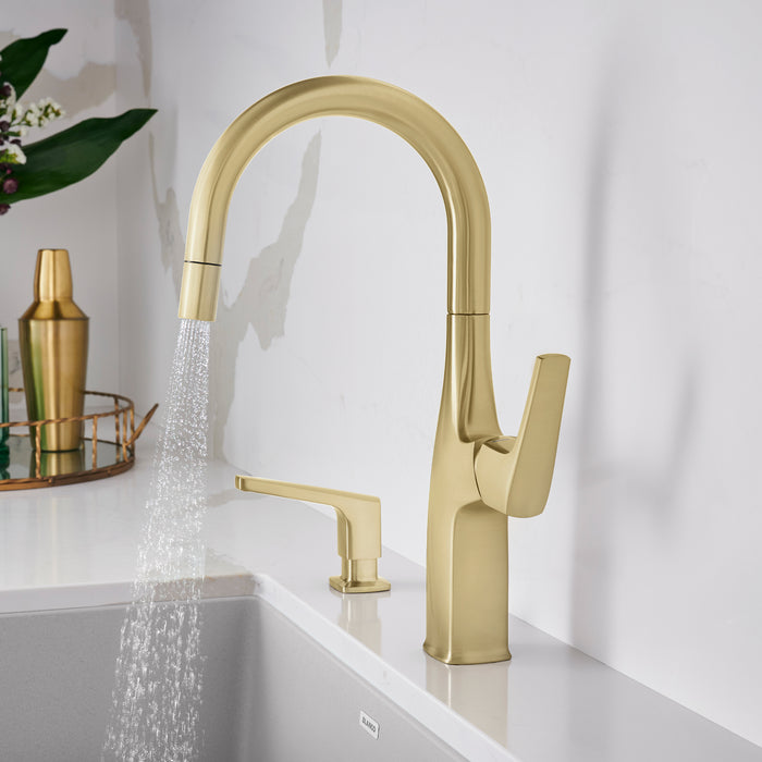 Satin Gold - BLANCO Rivana Pull-Down Bar Faucet