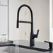 Matte Black - BLANCO Rivana Semi-Pro Pull-Down Dual-Spray Kitchen Faucet