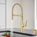 Satin Gold - BLANCO Rivana Semi-Pro Pull-Down Dual-Spray Kitchen Faucet
