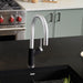 Chrome/Coal Black - BLANCO Urbena Pull-Down Dual-Spray Kitchen Faucet