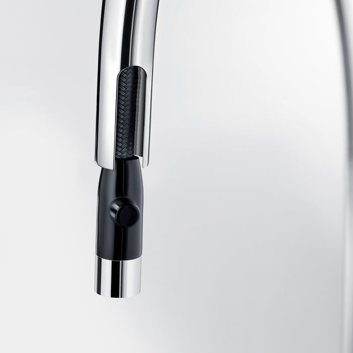 Chrome - BLANCO Urbena Pull-Down Dual-Spray Kitchen Faucet