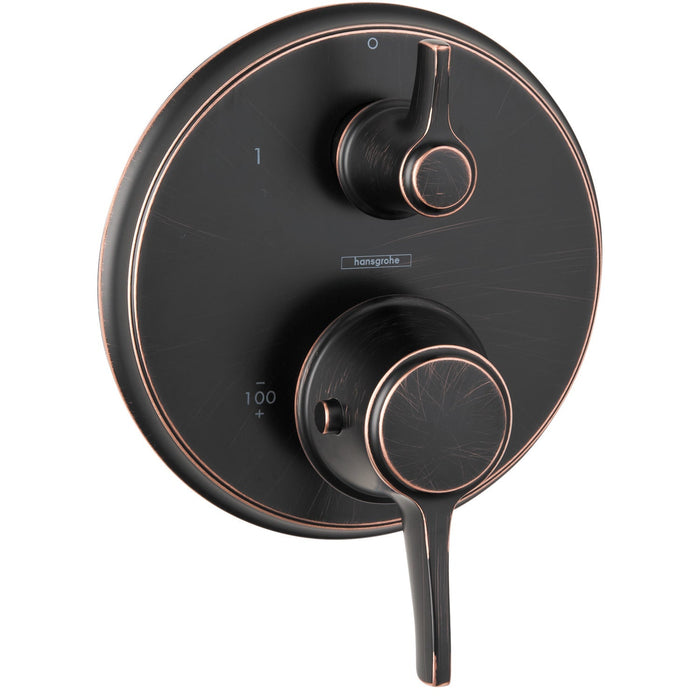 hansgrohe Ecostat Classic Thermostatic Trim with Volume Control, Round