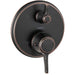 hansgrohe Ecostat Classic Thermostatic Trim with Volume Control, Round