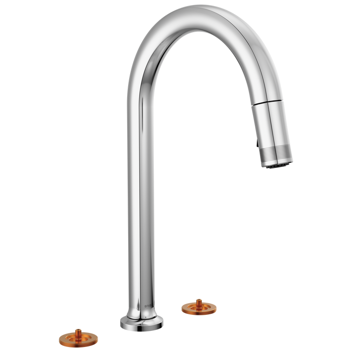 Brizo Kintsu 62506LF Widespread Pull-Down Faucet with Arc Spout - Less Handles