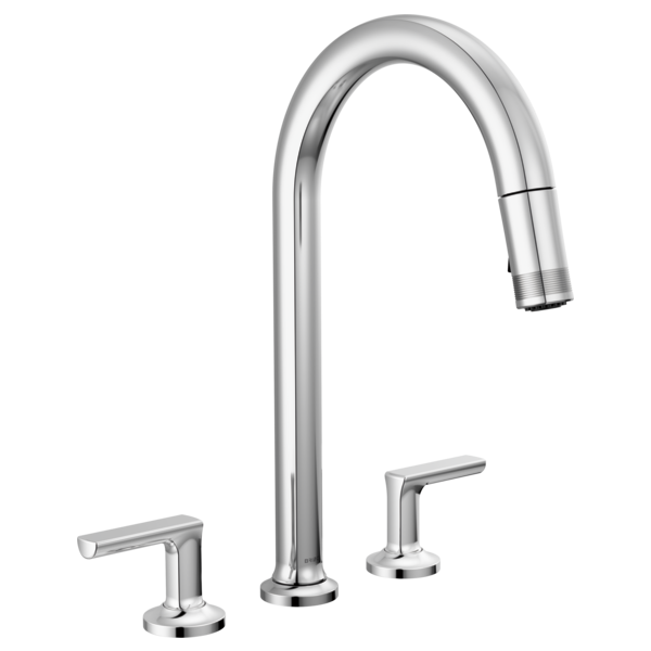 Brizo Kintsu 62506LF Widespread Pull-Down Faucet with Arc Spout - Less Handles