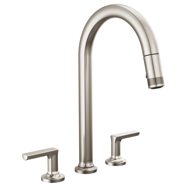 Brizo Kintsu 62506LF Widespread Pull-Down Faucet with Arc Spout - Less Handles