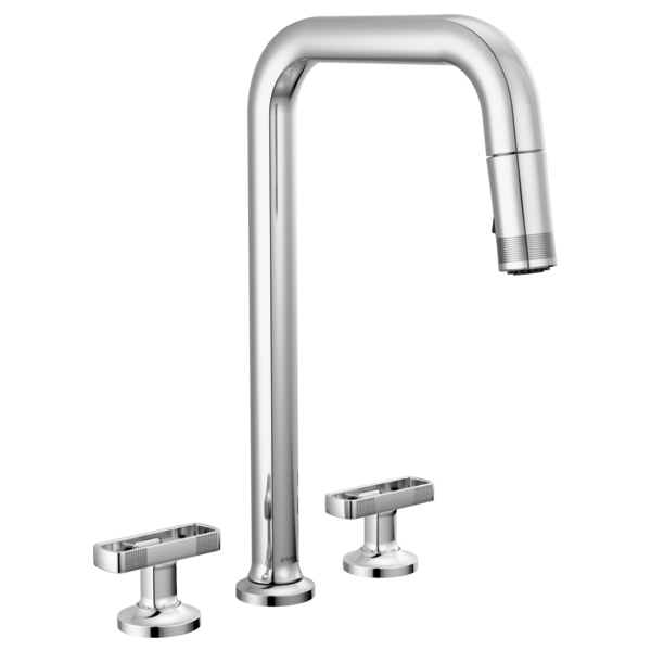 Brizo Kintsu 62507LF Widespread Pull-Down Faucet with Square Spout - Less Handles