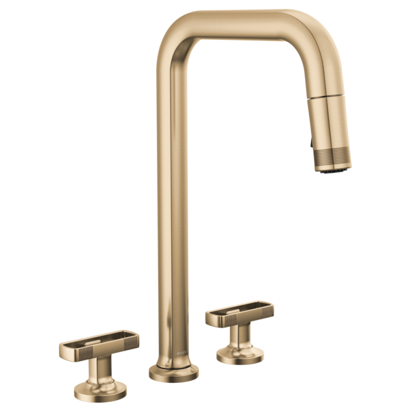 Brizo Kintsu 62507LF Widespread Pull-Down Faucet with Square Spout - Less Handles