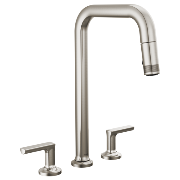 Brizo Kintsu 62507LF Widespread Pull-Down Faucet with Square Spout - Less Handles