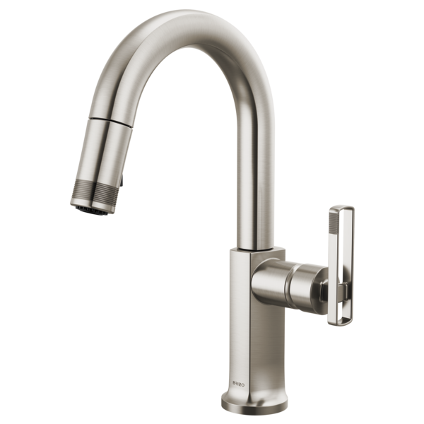 Brizo Kintsu 63906LF Pull-Down Prep Faucet with Arc Spout - Less Handle