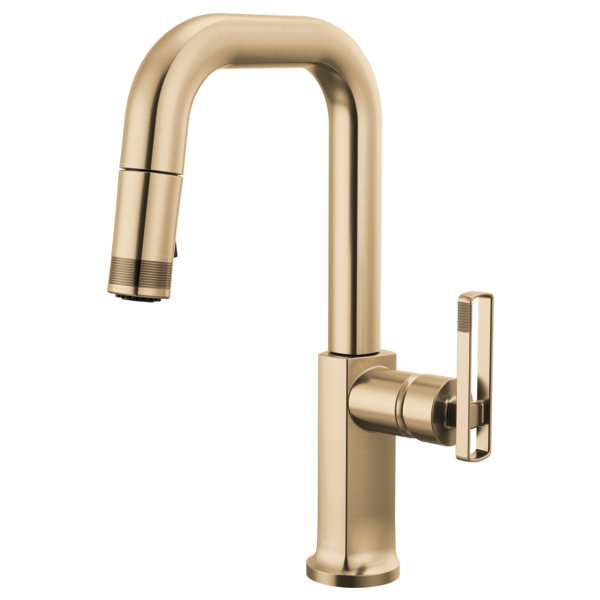 Brizo Kintsu 63907LF Pull-Down Prep Faucet with Square Spout - Less Handle