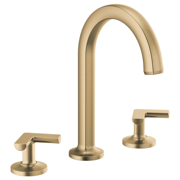 Brizo Kintsu 65306LF Widespread Lavatory Faucet with Arc Spout - Less Handles 1.2 GPM