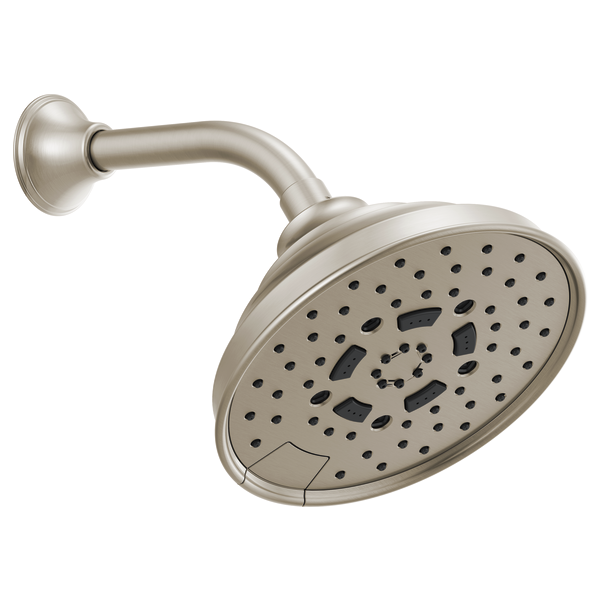 Brizo Essential Shower 87495 7" Classic Round H2Okinetic Multi-Function Wall Mount Shower Head - 1.75 GPM
