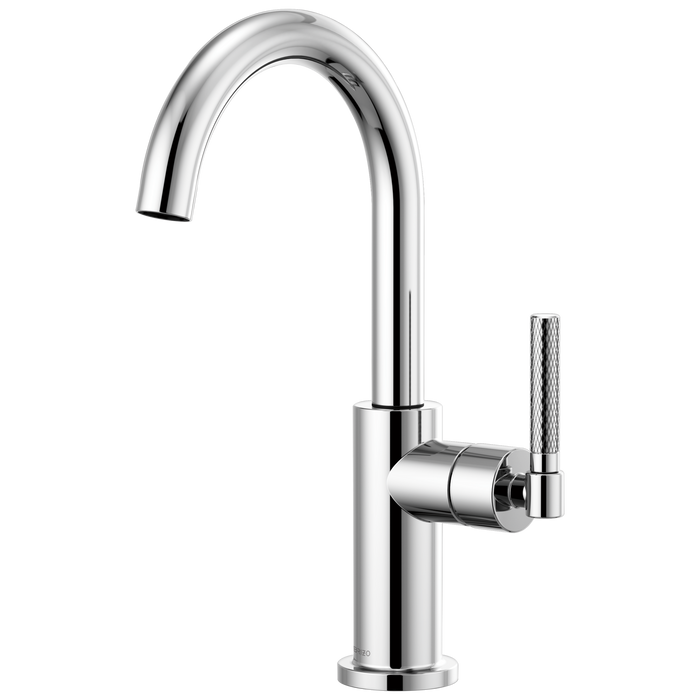 Brizo Litze 61043LF Bar Faucet with Arc Spout and Knurled Handle Kit