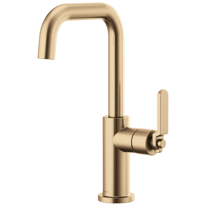 Brizo Litze 61054LF Bar Faucet with Square Spout and Industrial Handle Kit