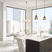 Brizo Litze 61054LF Bar Faucet with Square Spout and Industrial Handle Kit, matte black luxe gold - view 3