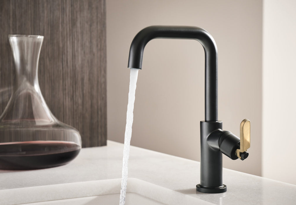 Brizo Litze 61054LF Bar Faucet with Square Spout and Industrial Handle Kit