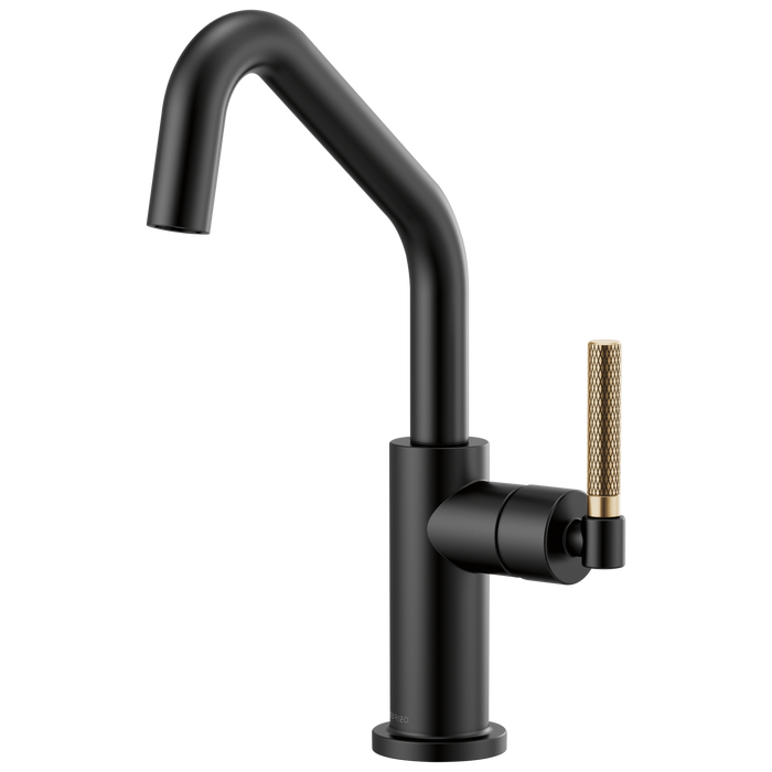Brizo Litze 61063LF Bar Faucet with Angled Spout and Knurled Handle Kit