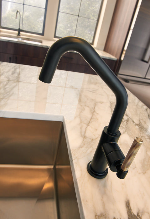 Brizo Litze 61063LF Bar Faucet with Angled Spout and Knurled Handle Kit