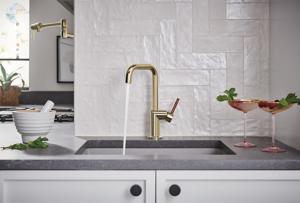 Brizo Odin 61065LF Bar Faucet with Square Spout - Less Handle
