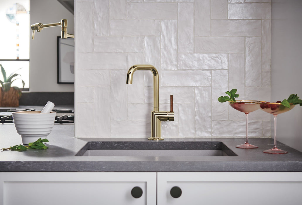Brizo Odin 61065LF Bar Faucet with Square Spout - Less Handle
