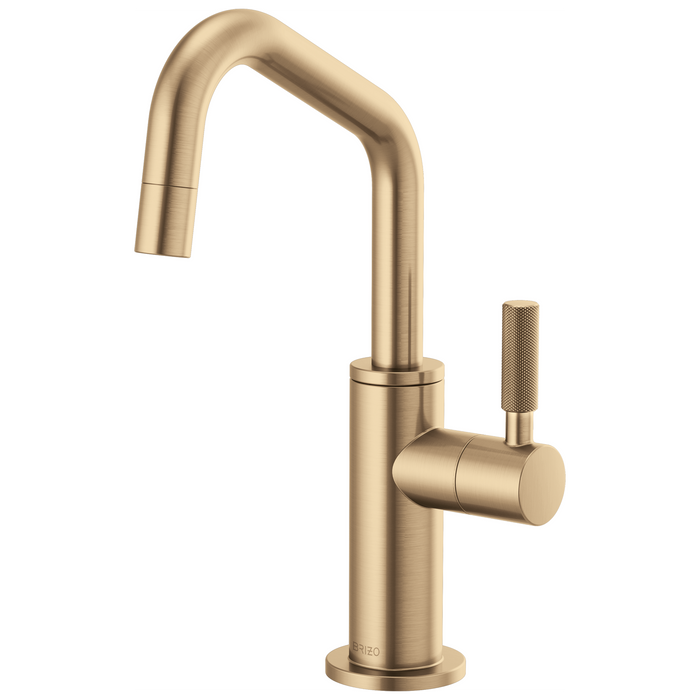Brizo Litze 61363LF Beverage Faucet with Angled Spout and Knurled Handle