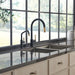 Brizo Litze 61363LF Beverage Faucet with Angled Spout and Knurled Handle, matte black luxe gold - view 2