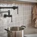 Brizo Tulham 62858LF Wall Mount Pot Filler, matte black brilliance black onyx - view 4