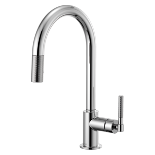 Brizo Litze 63043LF Pull-Down Faucet with Arc Spout and Knurled Handle
