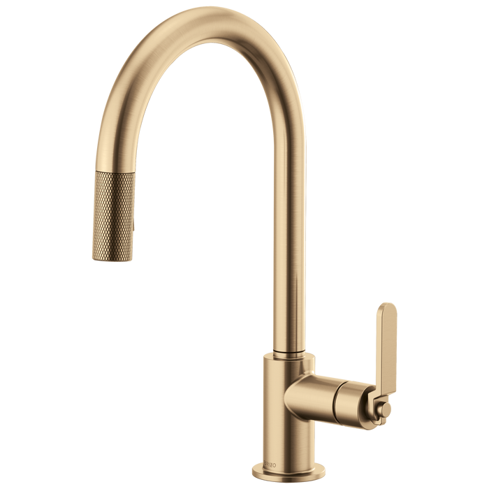 Brizo Litze 63044LF Pull-Down Faucet with Arc Spout and Industrial Handle