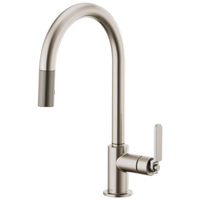Brizo Litze 63044LF Pull-Down Faucet with Arc Spout and Industrial Handle
