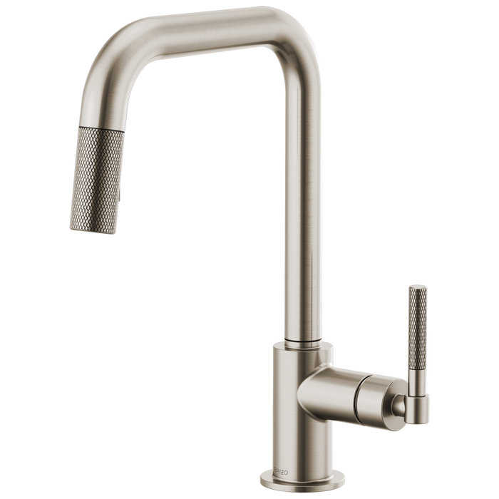 Brizo Litze 63053LF Pull-Down Faucet with Square Spout and Knurled Handle