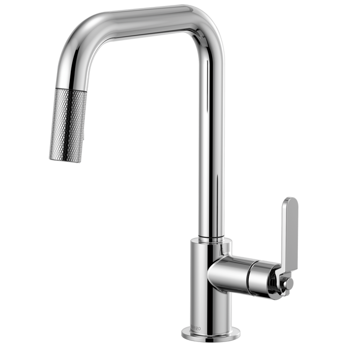 Brizo Litze 63054LF Pull-Down Faucet with Square Spout and Industrial Handle