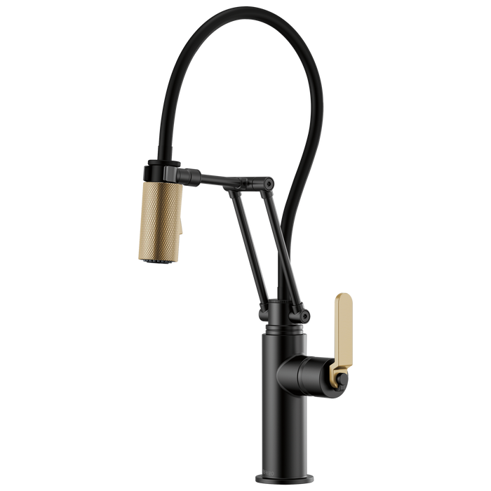 Brizo Litze 63244LF Articulating Faucet with Industrial Handle