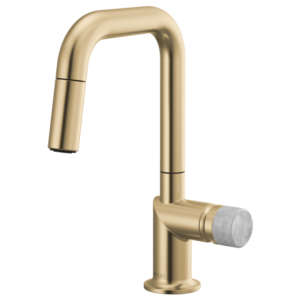Brizo Odin 63965LF Pull-Down Prep Faucet with Square Spout - Less Handle